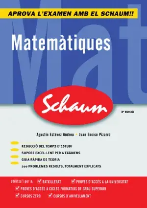 A Buen Precio Cutr Matematicas Schaum Selectividad - Curso Cero (Catalan)